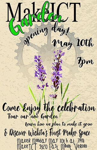 Garden Opening Poster