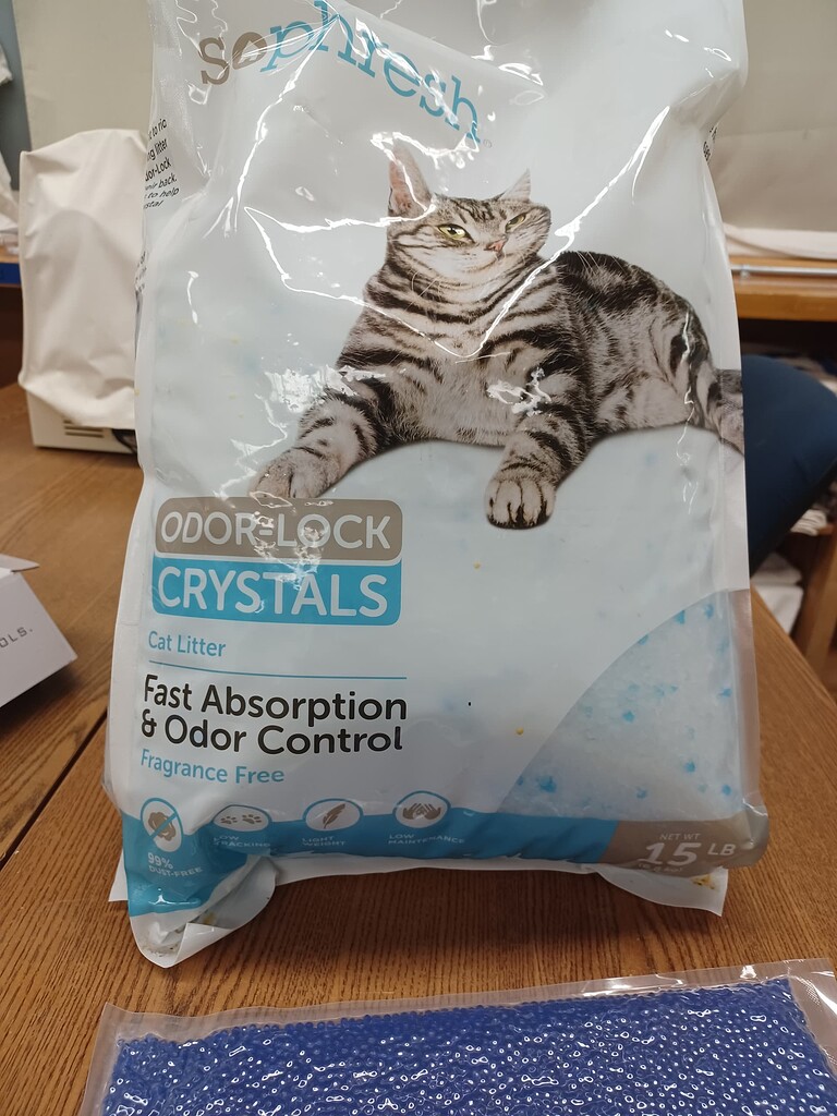 Silica Gel Desiccant and Ziploc Bags Available for Spool Storage