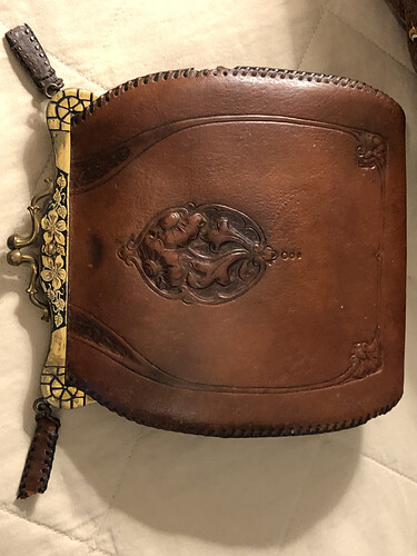 antique leather purse.HEIC