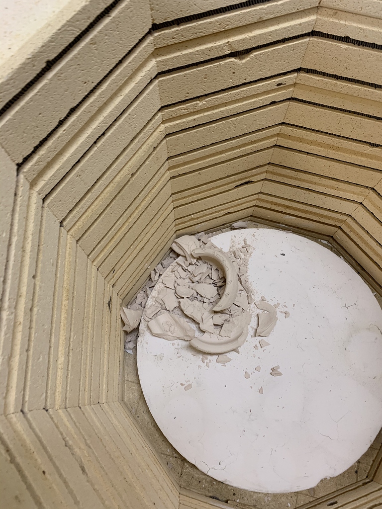 Bisque fire complete 1/12/20 Kiln Firing Notices MakeICT