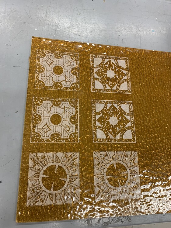 Laser cutting glass FabLab MakeICT